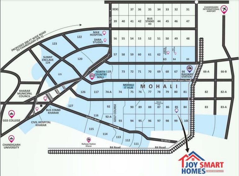  smart homes Location Plan