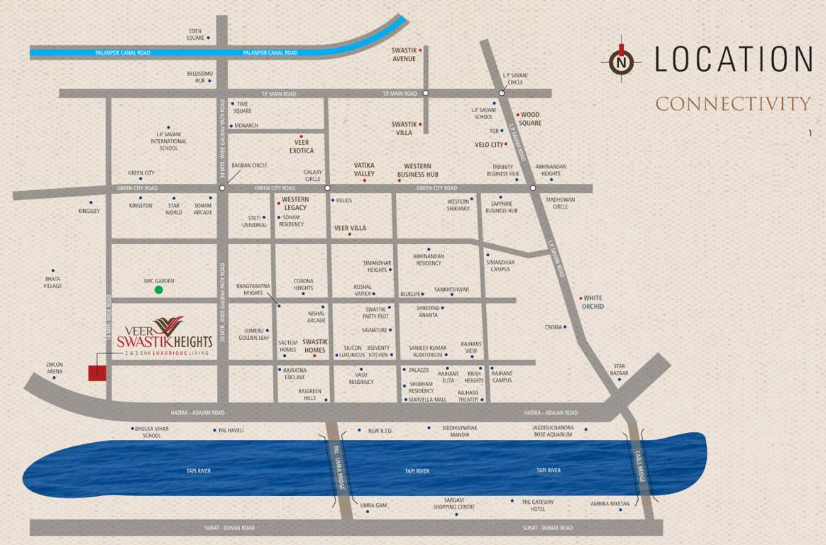  veer swastik heights Location Plan