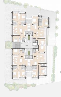  sanidhya Sanidhya Cluster Plan from 1st to 7th Floor