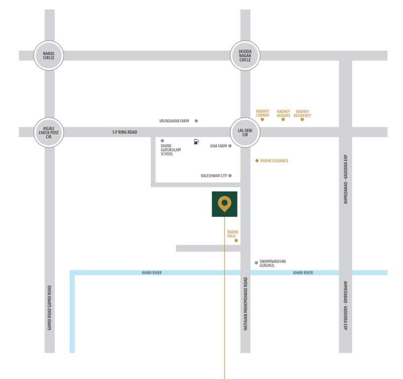  radhe parisar Location Plan