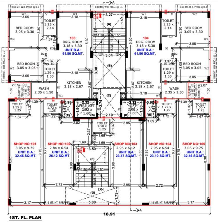  sivanta avenue Sivanta Avenue Cluster Plan for 1st Floor