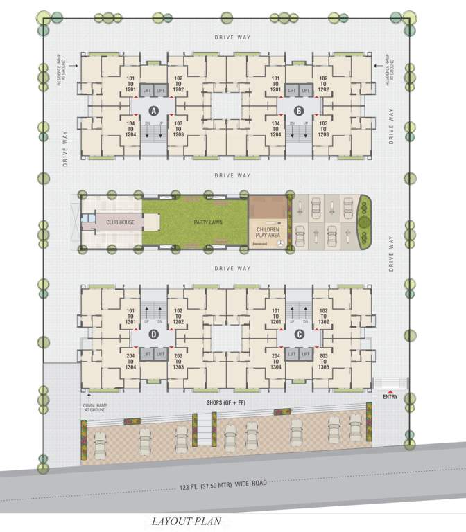  omnium square Layout Plan