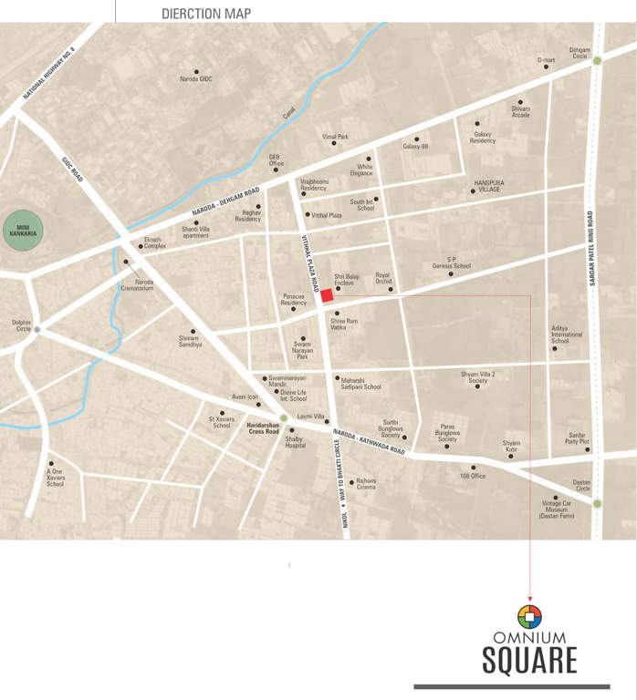  omnium square Location Plan