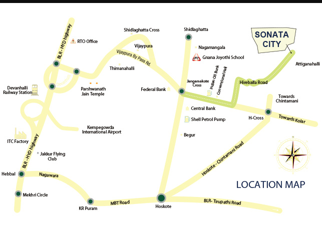  sonata city Location Plan
