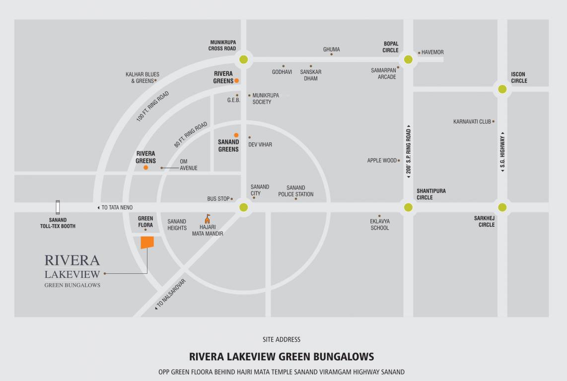  lake view green bunglows Location Plan