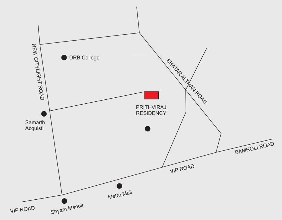  prithviraj residency Location Plan