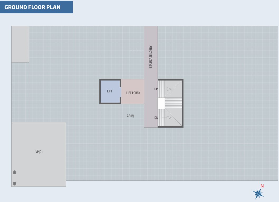 bluet Single Wing Cluster Plan for ground Floor