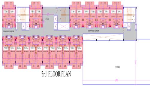 Senior Citizen Homes Cluster Plan for 3rd Floor senior-citizen-homes Senior Citizen Homes Cluster Plan for 3rd Floor