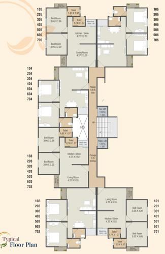 Anantam Avenue Cluster Plan from 1st to 7th Floor anantam-avenue Anantam Avenue Cluster Plan from 1st to 7th Floor