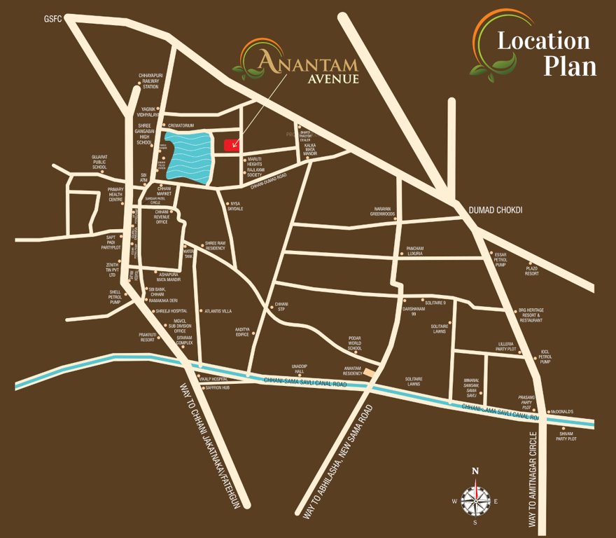 anantam avenue Location Plan