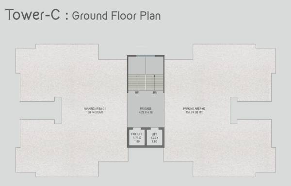 Tower C Cluster Plan for ground Floor shantam-nirvanta Tower C Cluster Plan for ground Floor