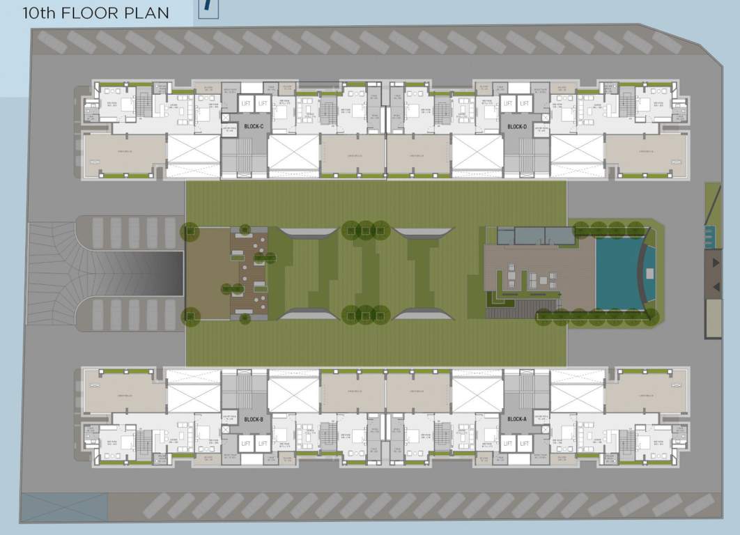  keystone 72 Block A, B, C And D Cluster Plan for 10th Floor