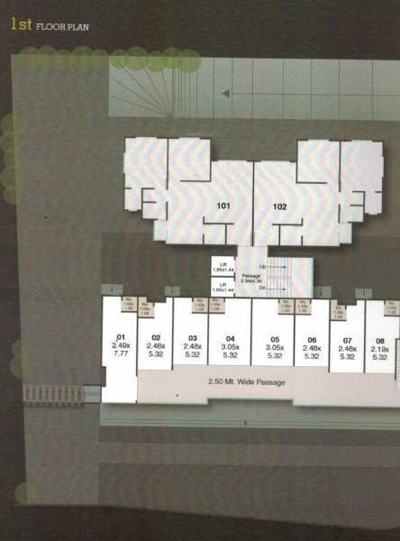  fortune-heights Tower A Cluster Plan for 1st Floor