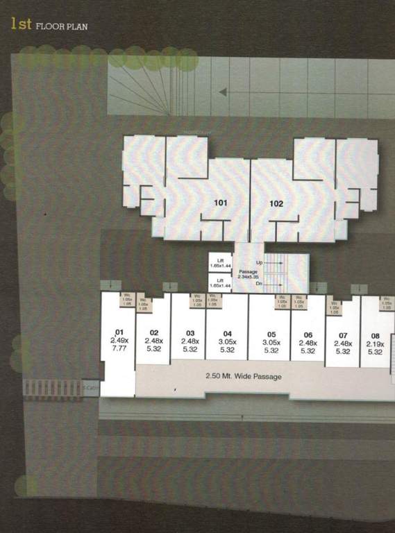  fortune heights Tower A Cluster Plan for 1st Floor