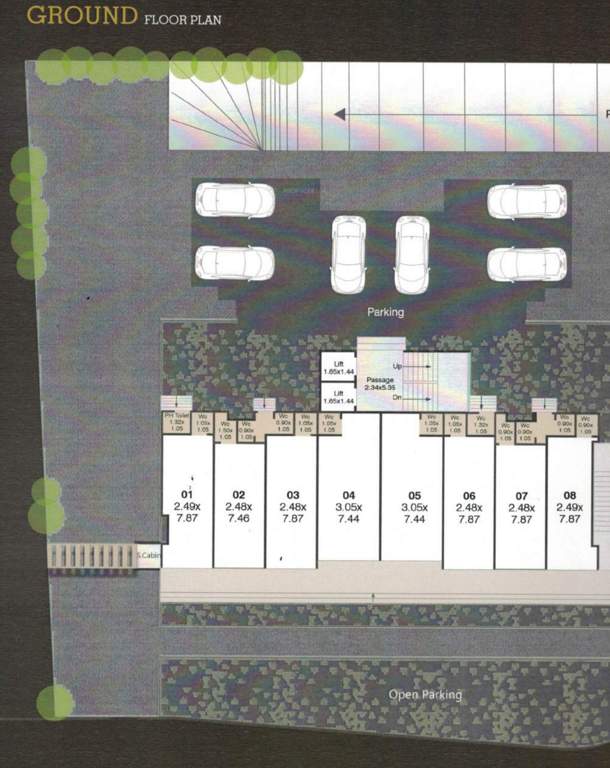  fortune heights Tower A Cluster Plan for ground Floor