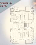 Tower D Cluster Plan from 1st to 5th Floor  rudraksh-heritage Tower D Cluster Plan from 1st to 5th Floor