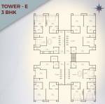 Tower E Cluster Plan from 1st to 5th Floor  rudraksh-heritage Tower E Cluster Plan from 1st to 5th Floor