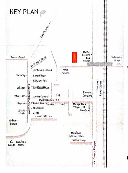  shreeji-tenaments Location Plan