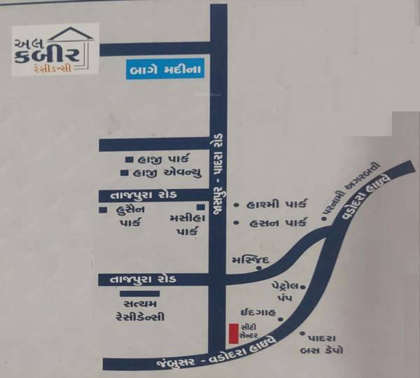  al-kabir-residency Location Plan