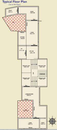  lavitra-flats Lavitra Flats Cluster Plan from 1st to 5th Floor