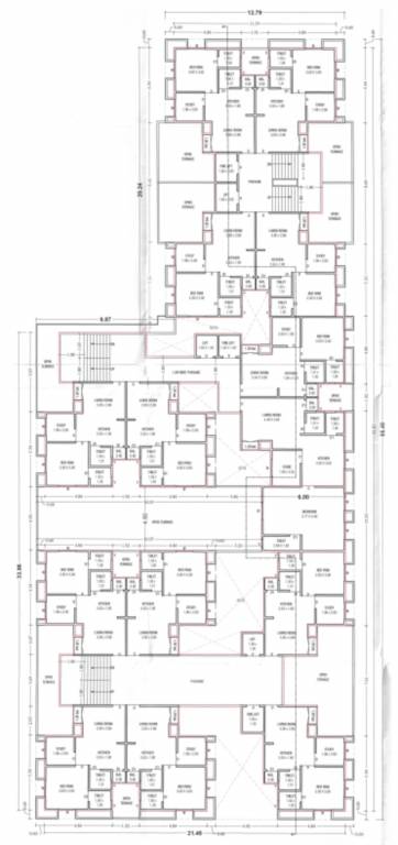  glenwoods Tower A, B & C Cluster Plan for 1st Floor