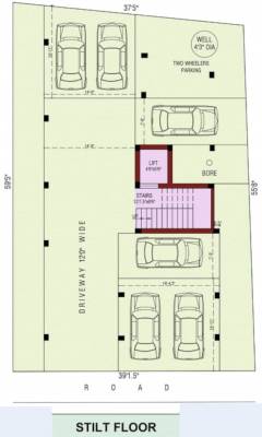  sharadha-homes Sharadha Homes Stilt Cluster Plan