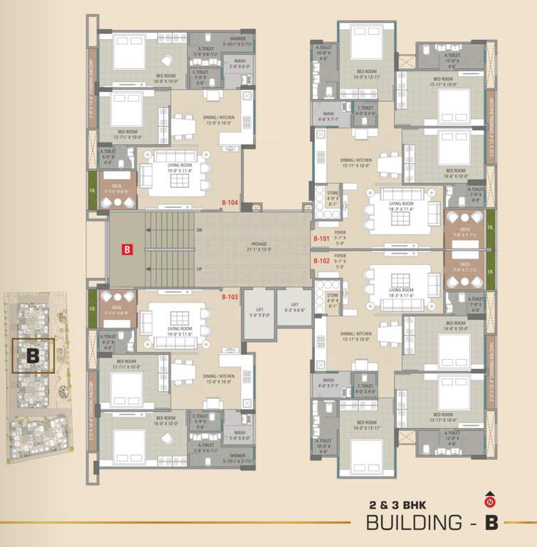  raihan heights Building B Cluster Plan from 1st to 10th Floor