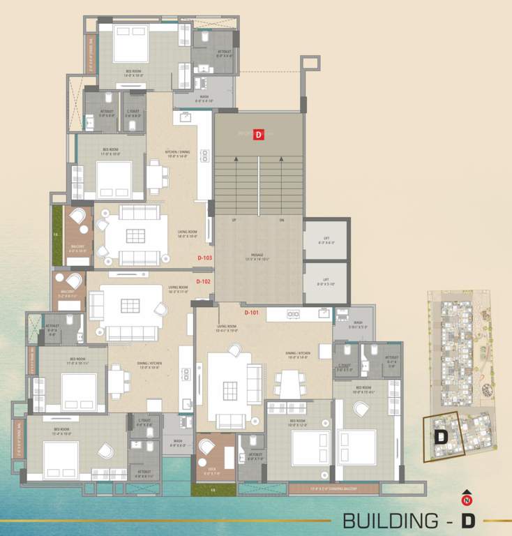  raihan heights Building D Cluster Plan from 1st to 10th Floor