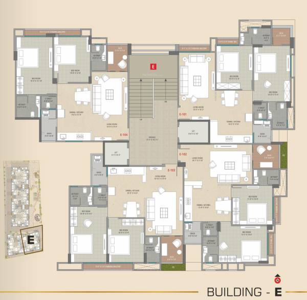  raihan-heights Building E Cluster Plan from 1st to 10th Floor