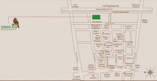  shree-raj-residency Location Plan