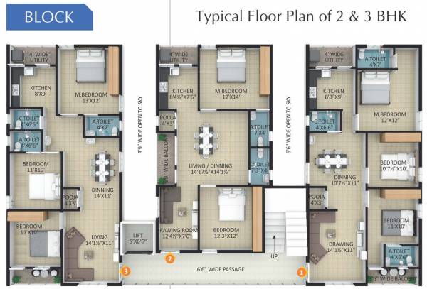  lake-front Cluster Plan
