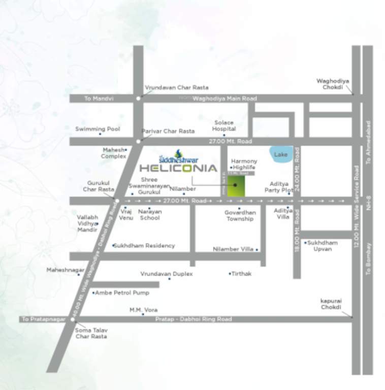  shree siddheshwar heliconia Location Plan