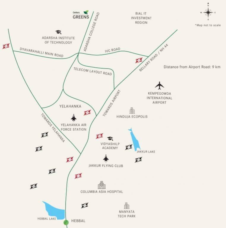  greens  Location Plan