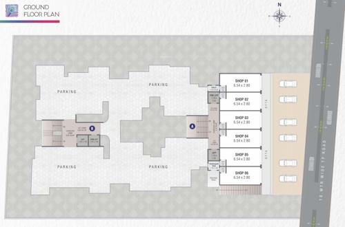  bansari-heights Tower A Cluster Plan for ground Floor