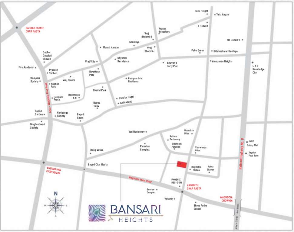  bansari heights Location Plan