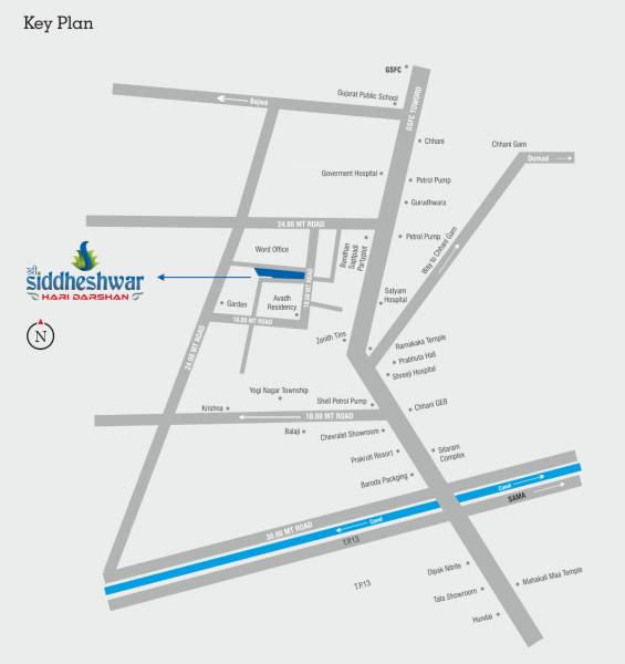  shree-siddheshwar-hari-darshan Location Plan