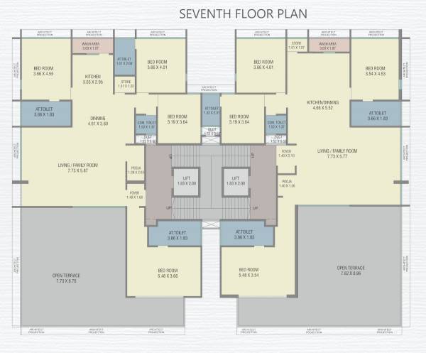 Anirudh Midtown Cluster Plan for 7th Floor midtown Anirudh Midtown Cluster Plan for 7th Floor