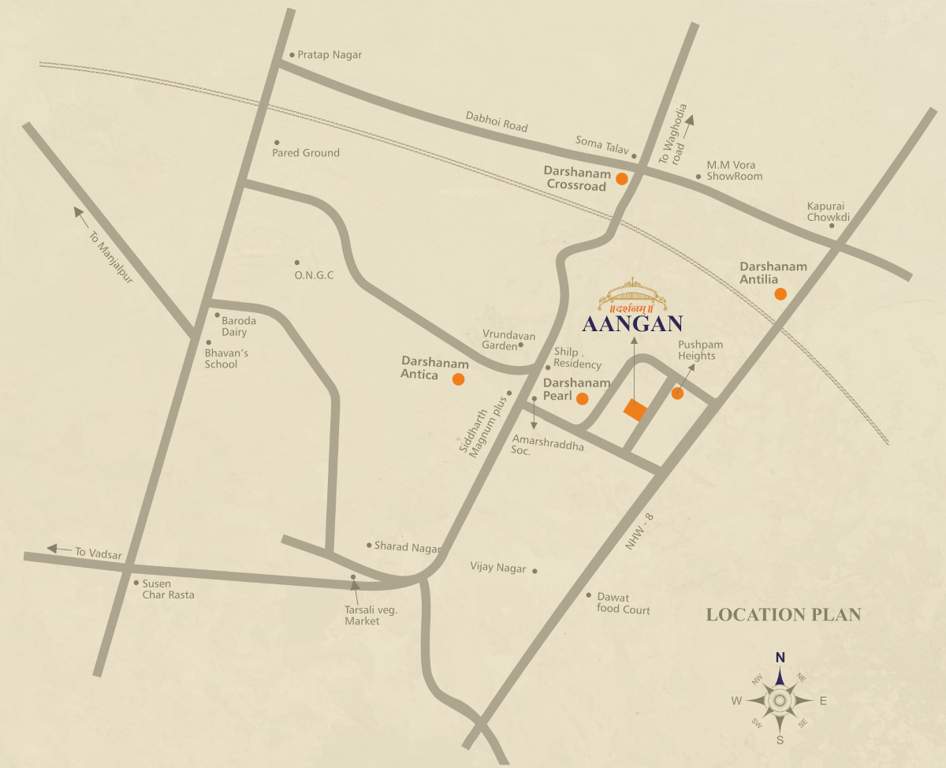  darshanam aangan Location Plan
