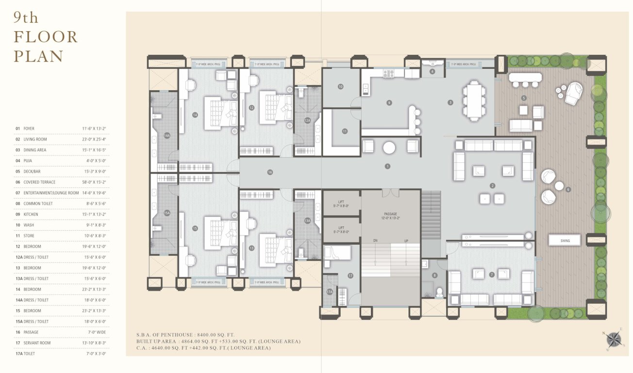 spenser x gold Spenser X Gold Cluster Plan for 9th Floor