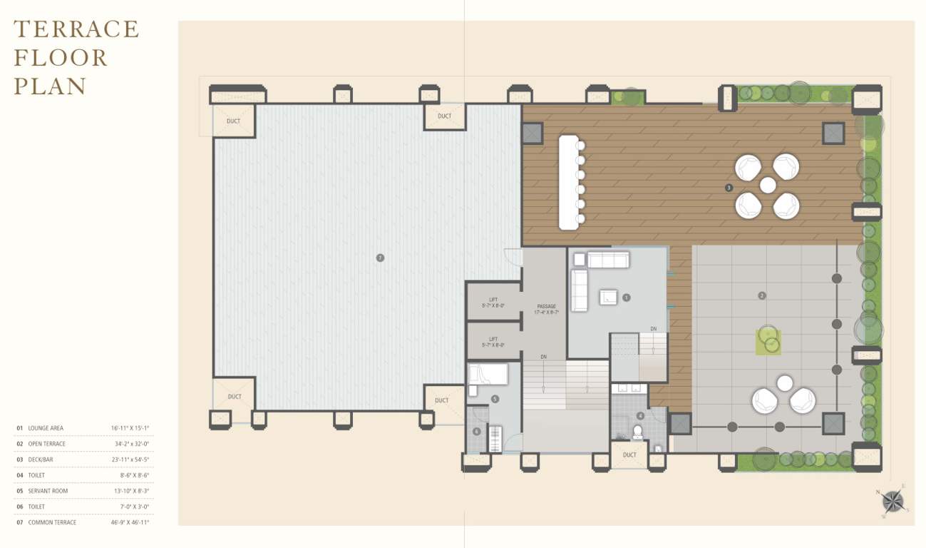 spenser x gold Spenser X Gold Cluster Plan for Terrace Floor