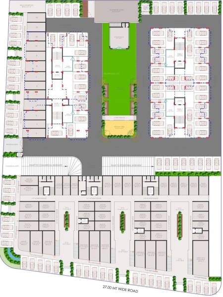  symphony Tower A,B,C,D Cluster Plan For Ground Floor