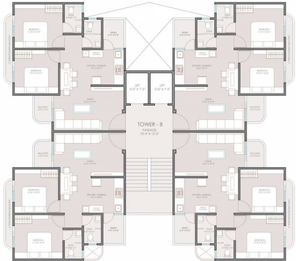  symphony Tower B Cluster Plan From 1st To 7th Floor