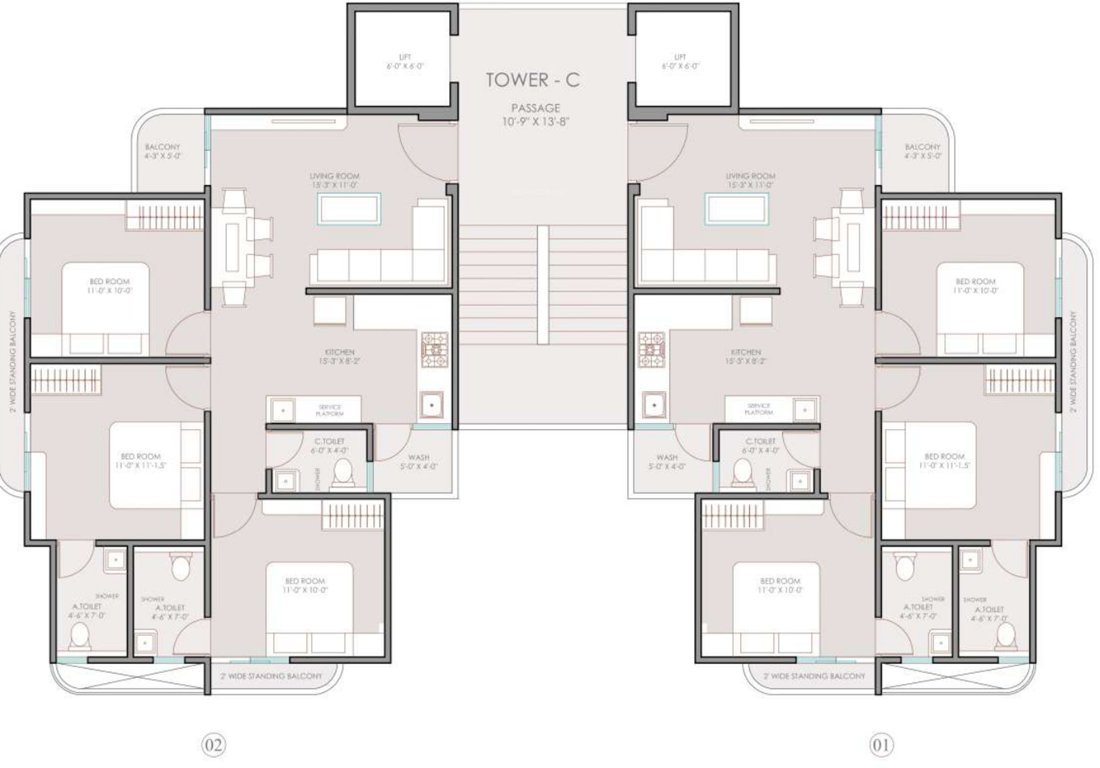  symphony Tower C Cluster Plan From 1st To 7th Floor