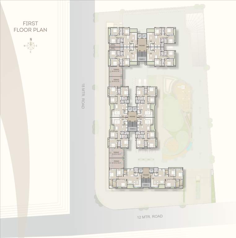  orchid skyrise A Cluster Plan for 1st Floor
