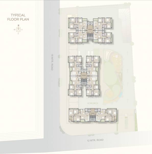  orchid-skyrise A Cluster Plan for Typical Floor