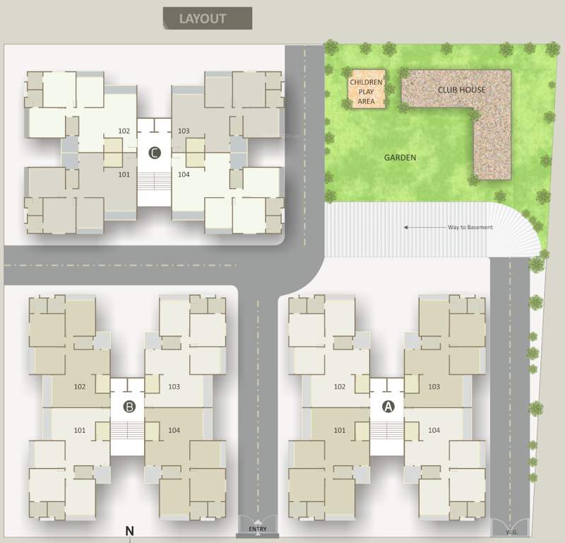  triveni heights Layout Plan