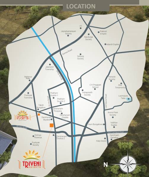  triveni-heights Location Plan