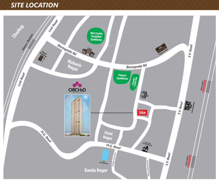  orchid residency Location Plan