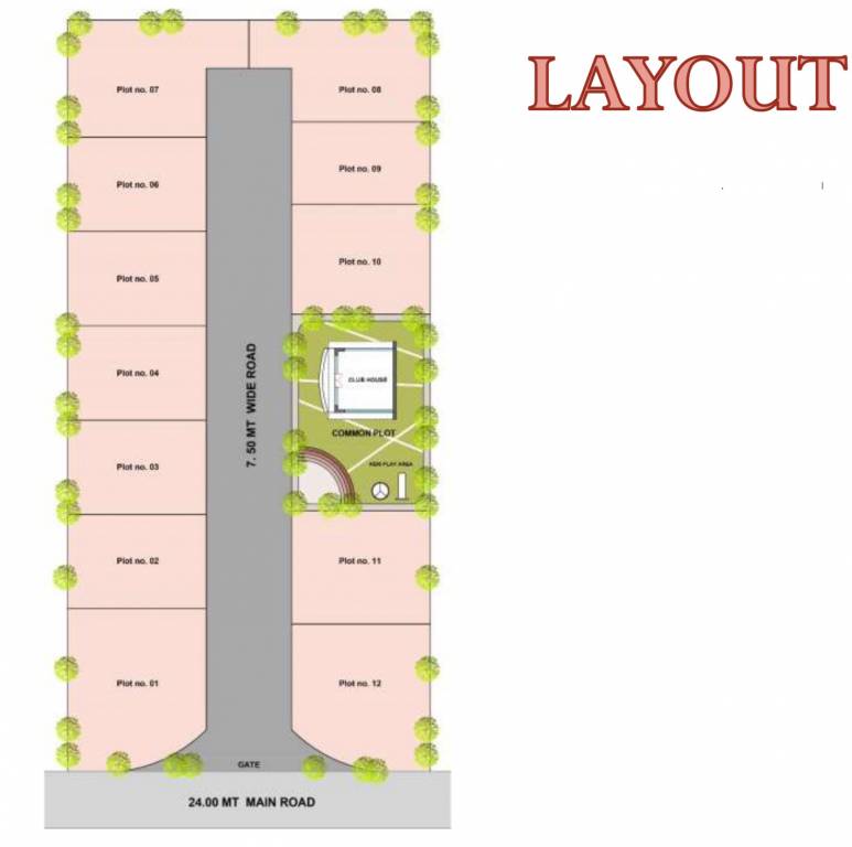  sai greens Layout Plan