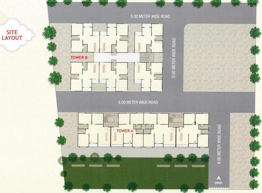 miran residency Layout Plan